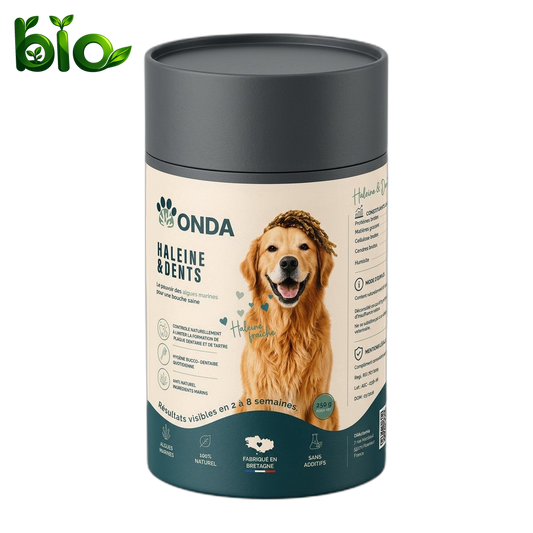 Pot Onda Haleine & Dents avec badge Bio - algues 100% biologiques